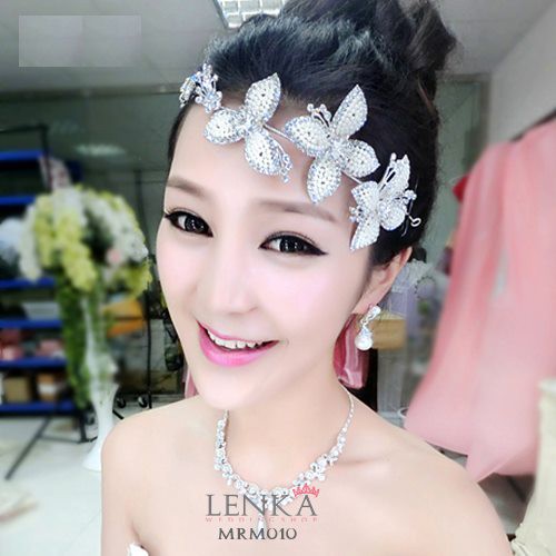 LENKA Tiara Bunga Aksesoris Bridal Wedding Pesta Headpiece MRM010