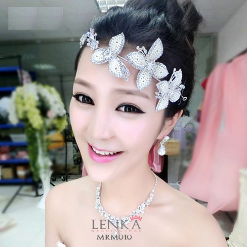 [TOKO TERPERCAYA] TIARA BUNGA AKSESORIS BRIDAL WEDDING PESTA HEADPIECE MRM010