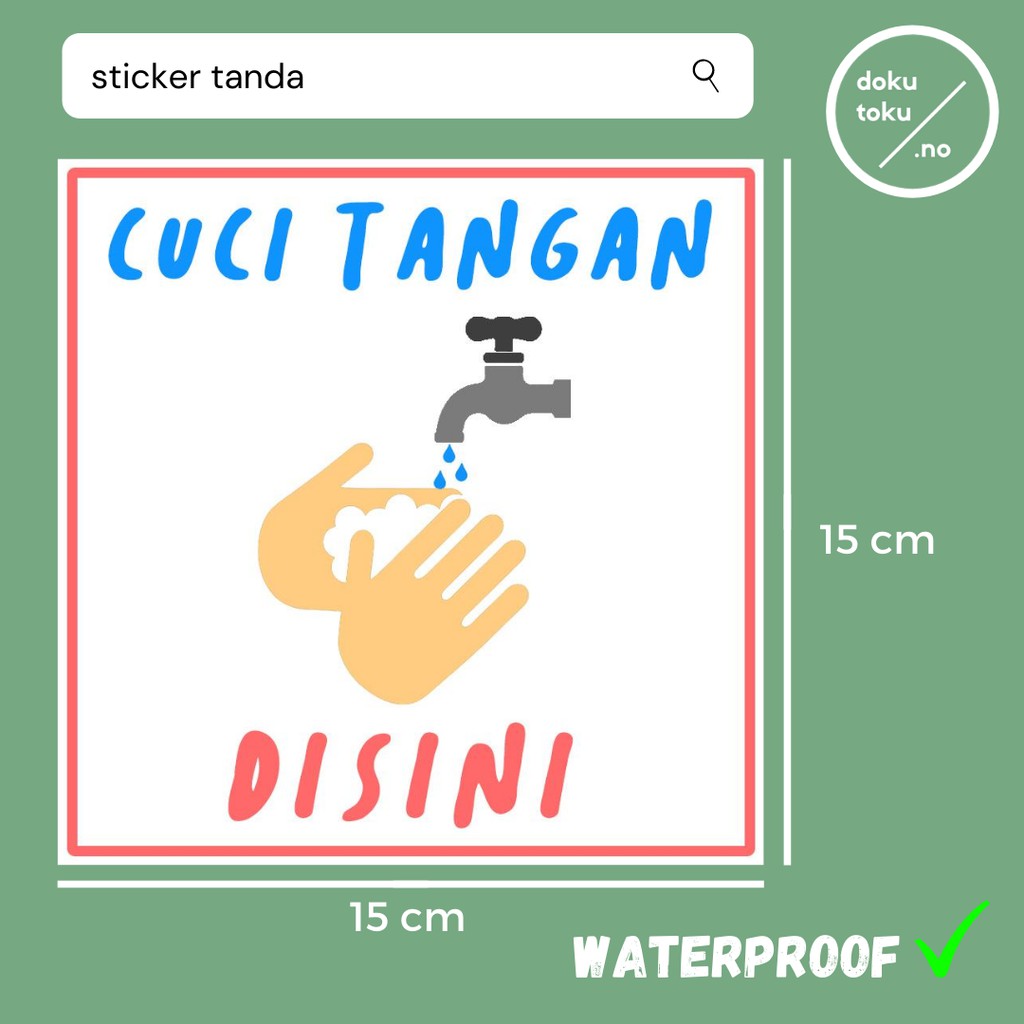 

STICKER CUCI TANGAN WATERPROOF