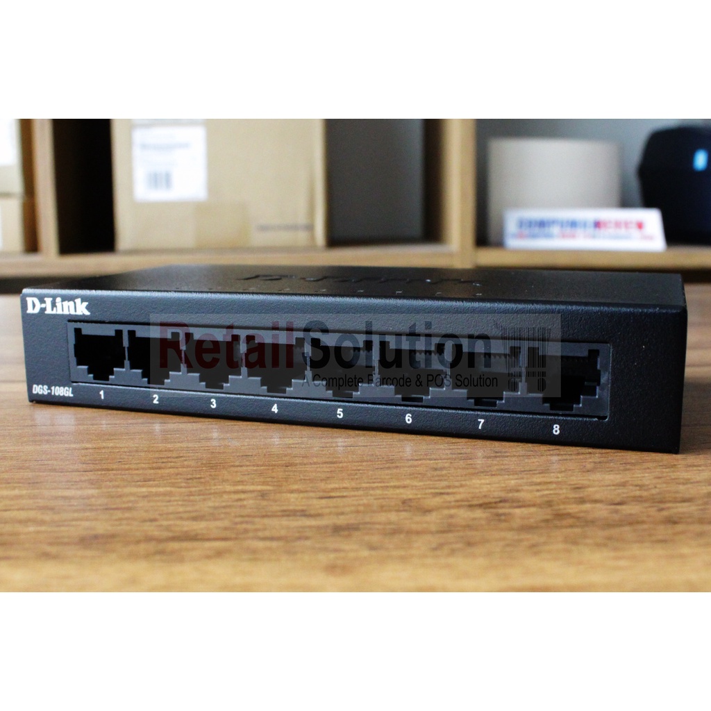 Switch 8 Port Gigabit - DLINK D-LINK DGS108GL / DGS-108GL / DGS108 GL