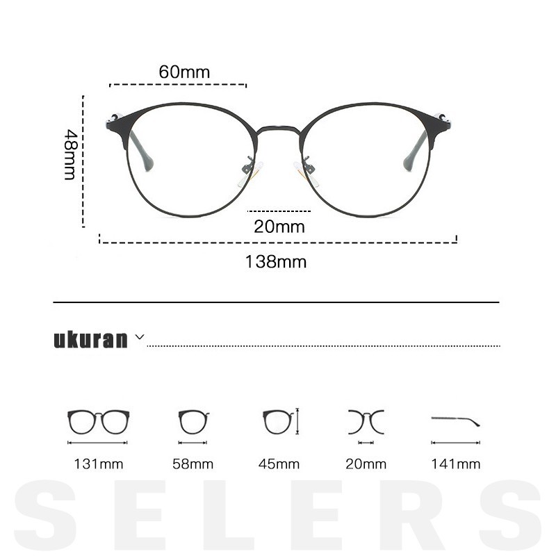 Kacamata photocromic anti radiasi komputer kacamata pria wanita kacamata blueray lensa fotocromic