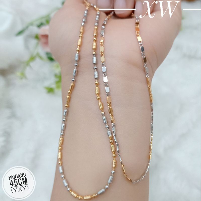 Kalung Yaxiya 45cm warna Mix KM0002