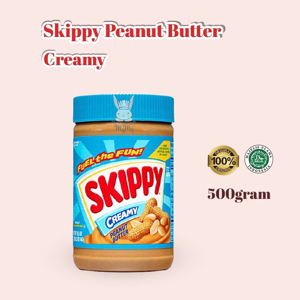 

Skippy Creamy Peanut Butter 500 gram Selai Kacang Halus