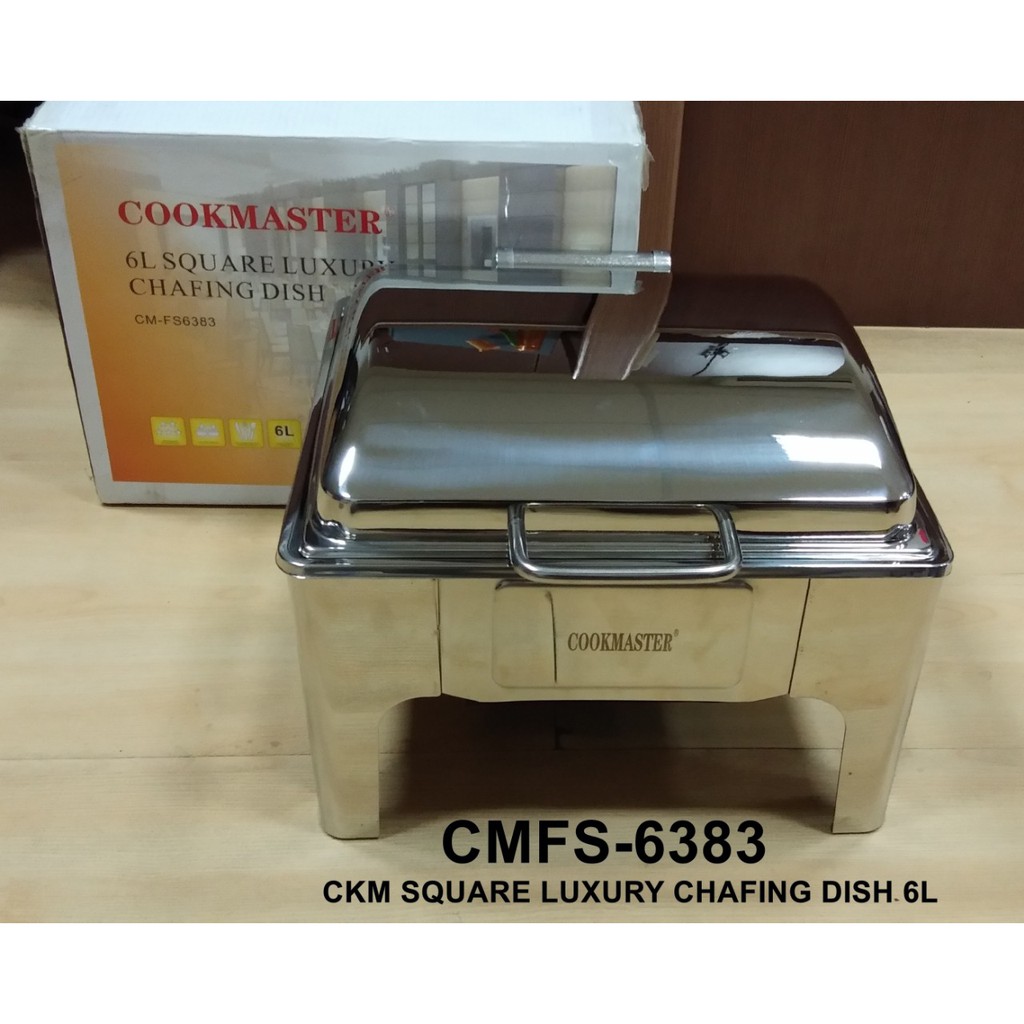 COOKMASTER Square Luxury Chafing Dish / Food Warmer 6 L – CMFS6383