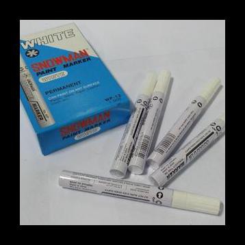 

MURAH SPIDOL PERMANENT PAINT MARKER SNOWMAN PUTIH Isi 12 PCS