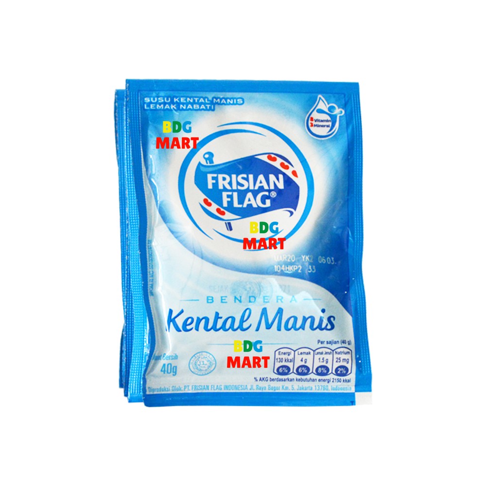 

RENCENG Frisian Flag Kental Manis Susu Bendera Kental Manis - 6 x 40gr