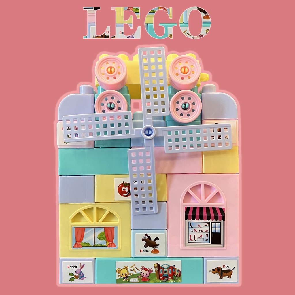 Toy-U Lego blok bangunan mainan pendidikan anak-anak DIY 40 kapasitas besar