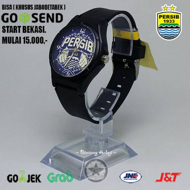 JAM TANGAN PERSIB ANTI AIR (+BOX JAM BB &amp; +BATREI CADANGAN)