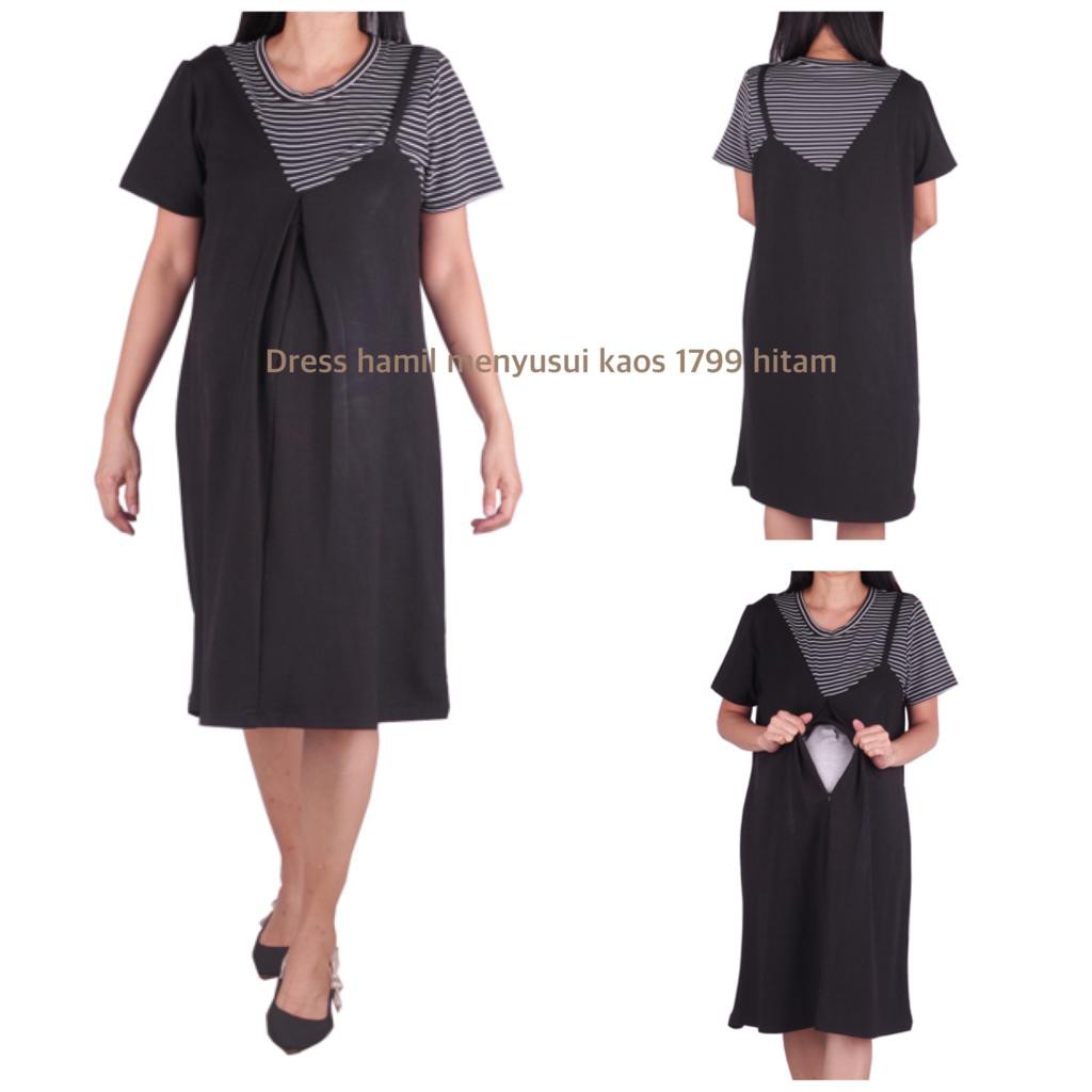 Baju hamil Dress hamil menyusui 1719 kaos