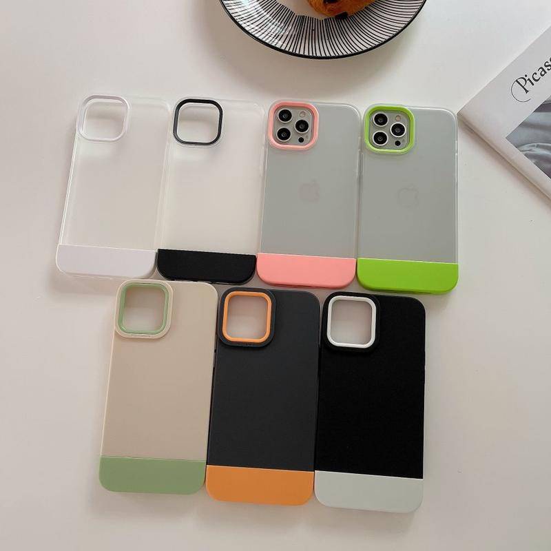 3 in 1 Case Tahan Banting Warna Permen Untuk iPhone 13 12 11 Pro Max XR X XS