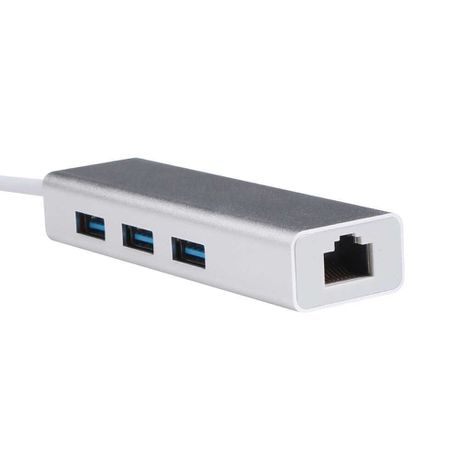 USB 3.0 To LAN with USB Hub 3Port 3.0 Multi-Function