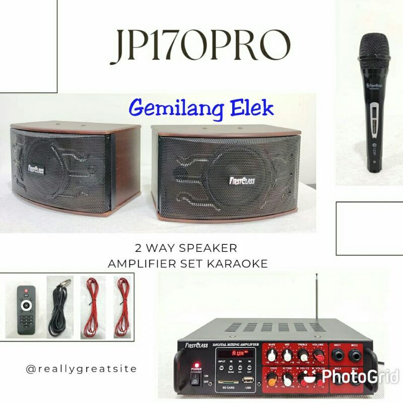 PAKET KARAOKE FIRSTCLASS JP170PRO ( 6 INCH ) GARANSI