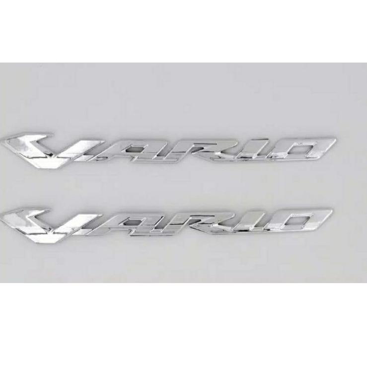 [KODE 8PBEQ] (SEPASANG)Emblem Vario Timbul 125/150, Emblem Vario satu set timbul