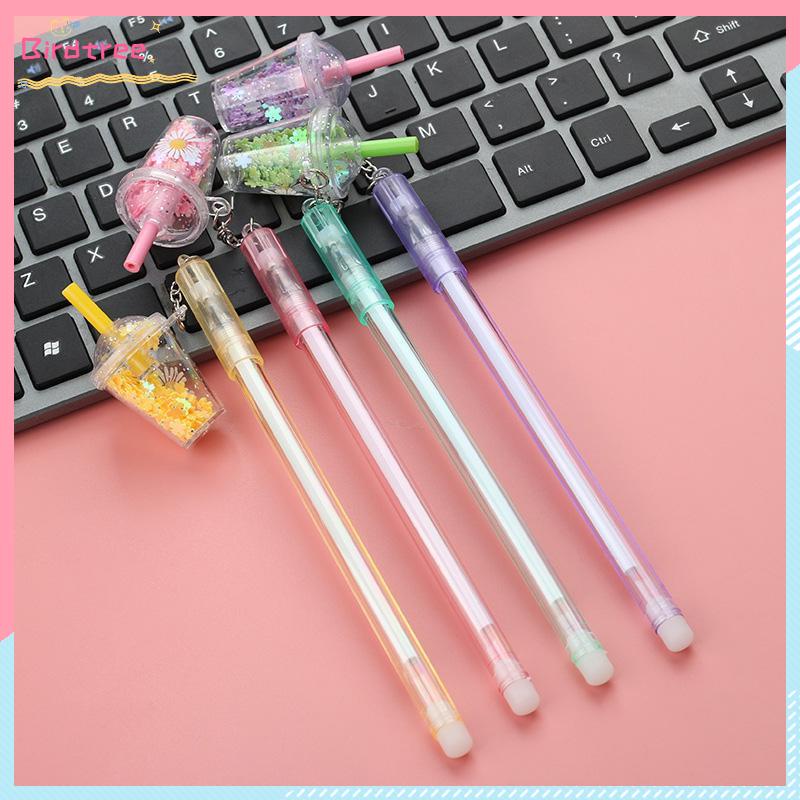 

[Readystock❤️COD]0.5mm Kreatif Susu Cangkir Teh Liontin Gel Pena Lucu Payet Mahasiswa Tanda Tangan Pena- BS