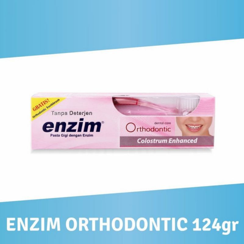 (Free Sikat Ortho) Pasta Gigi Odol ENZIM ORTHO Orthodontic 124gr