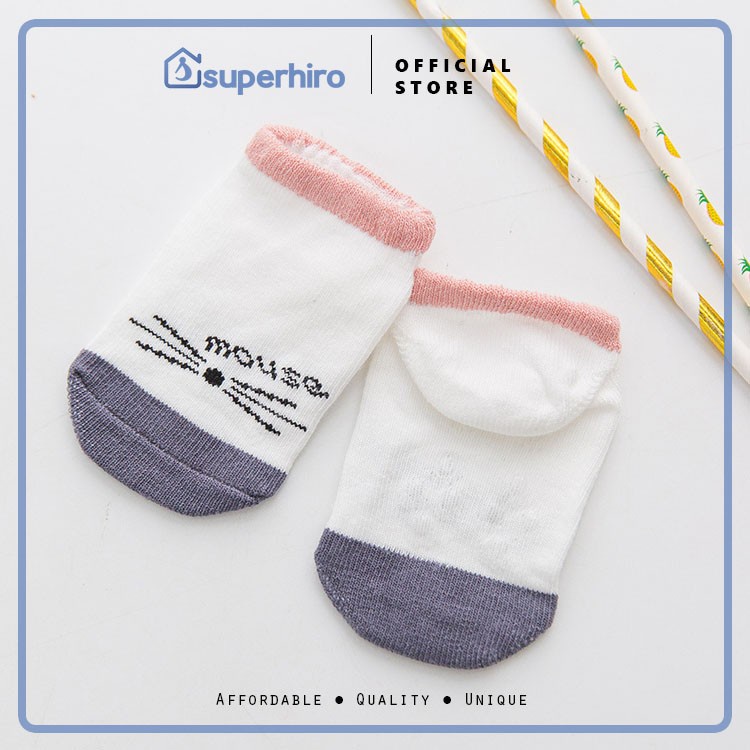 Kaos Kaki Bayi / Baby Socks New Born Anti Slip Knit import Premium