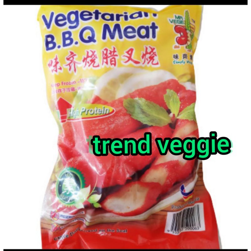 

Mr Vege BBQ Meat 1kg Vegetarian/ Cha Sao / Daging Merah Vegetarian