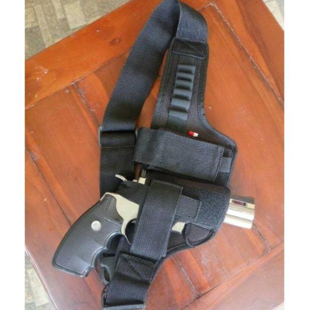 [PRODUK LV7MI] Holster Pinggang - Sarung Pistol - Revolver - Holster Universal - Tactical - Brimob -