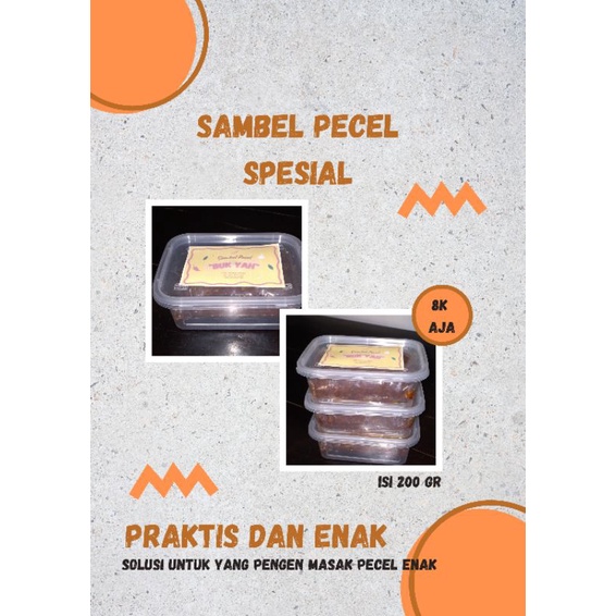 

SAMBEL PECEL/BUMBU PECEL ENAK