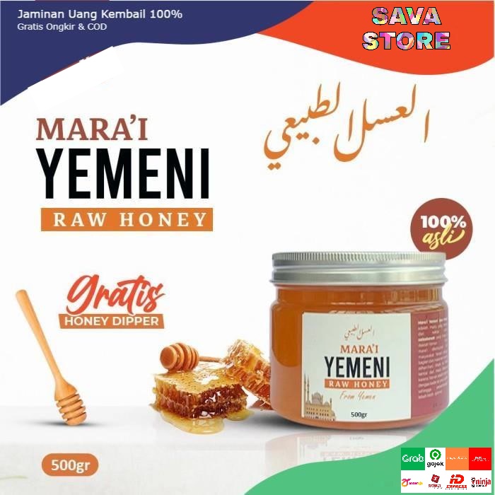 Madu Mara'i Yemeni Raw Honey Asli Yaman - ANTIOKSIDAN - MADU IMUNITAS TUBUH - ATASI PENYAKIT MATA - ATASI GANGGUAN HATI