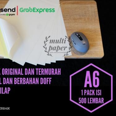 

◌ Kertas Sticker HVS A6 isi 500 lembar / Kertas StIker Label Pengiriman ☆