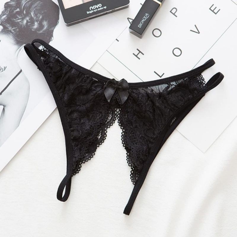 Desecrettz Panties #016 Celana Dalam Wanita Dewasa Model Sexy G String With Open Crotch Open Miss V, CD Wanita Sexy, Baju Tidur Wanita Sexy, Baju Haram Sexy