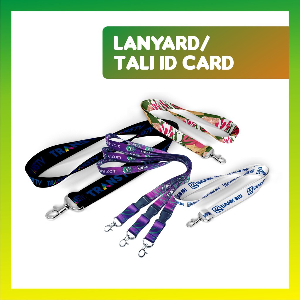 

Tali Id Card Polyester Satu Muka + Kait | Lanyard Printing | Tali Id Card | Lanyard Custom