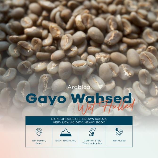 

[COD] ARABIKA GAYO WASHED WET HULLED PROCESS BIJI KOPI MENTAH 1 KG [COD]