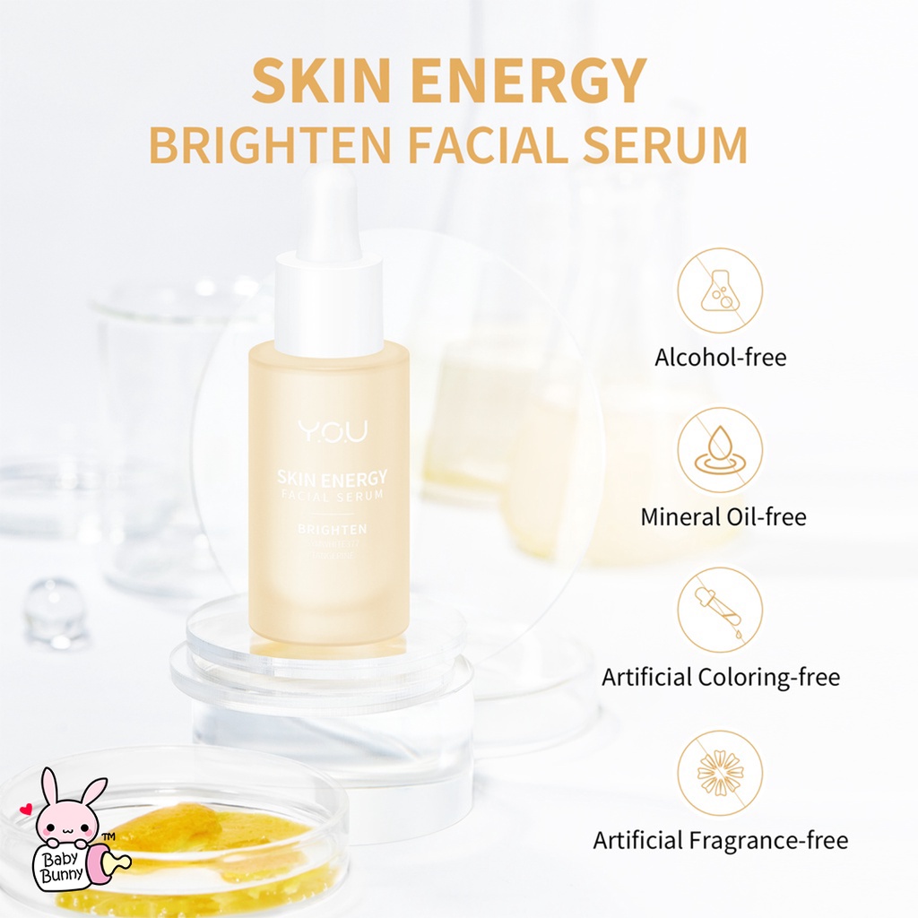 ❤ BELIA ❤ YOU Skin Energy Facial Serum 20ml | Brightening | Balance | Firm | Soothe | Hydrate Serum | BPOM