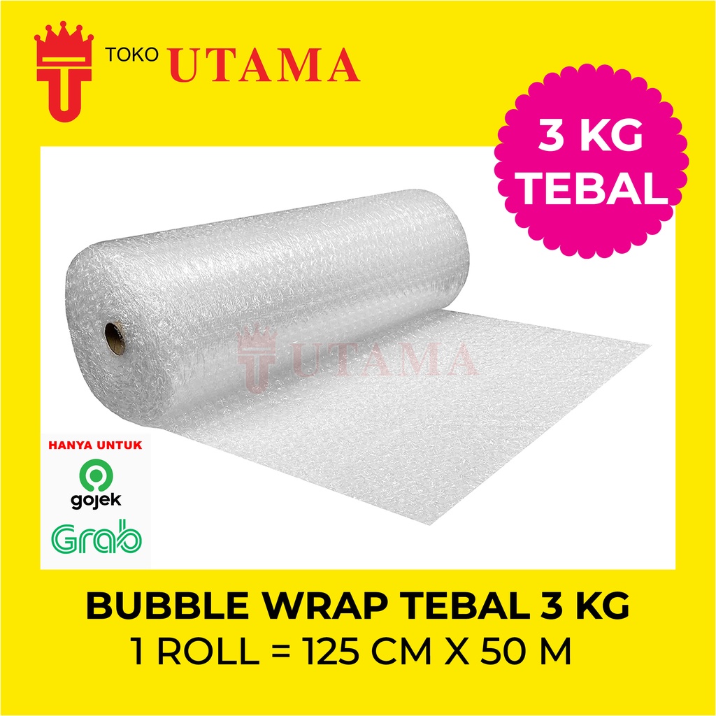 

BUBBLEWRAP 3KG TEBAL BAGUS PLASTIK BUBBLE WRAP PLASTIK PUTIH PACKING