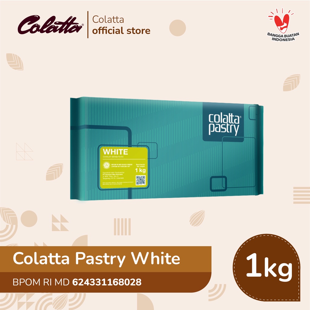 

Colatta Pastry Chocolate White - Coklat Putih Batang 1Kg