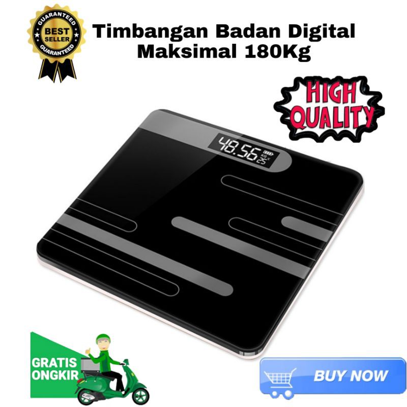 Timbangan Badan Kaca Digital Battery Version Maksimal 180Kg