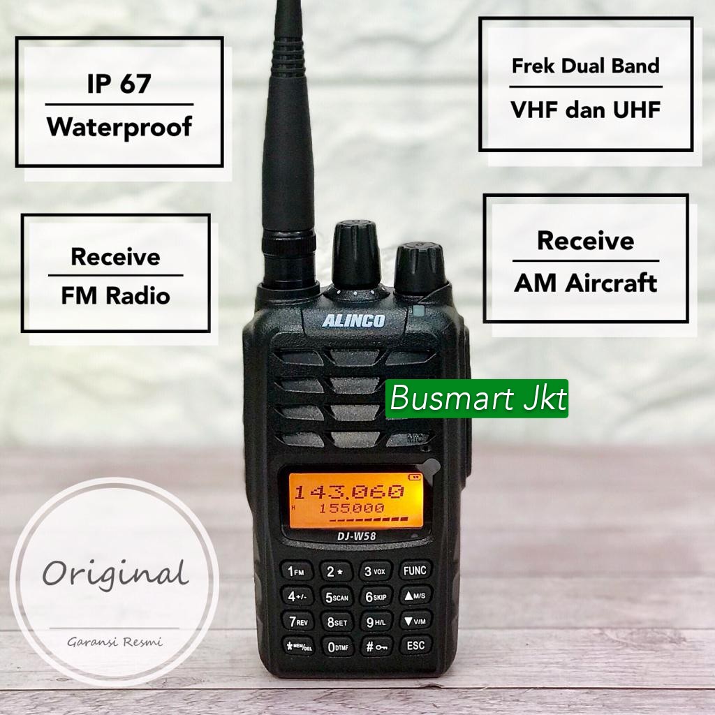 HT Alinco DJ W58 / Alinco W58 Original Garansi Resmi