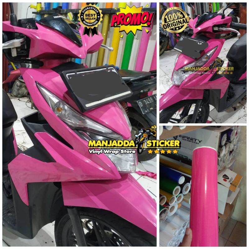 Stiker Skotlet Motor Warna Pink Stiker Motor Pink