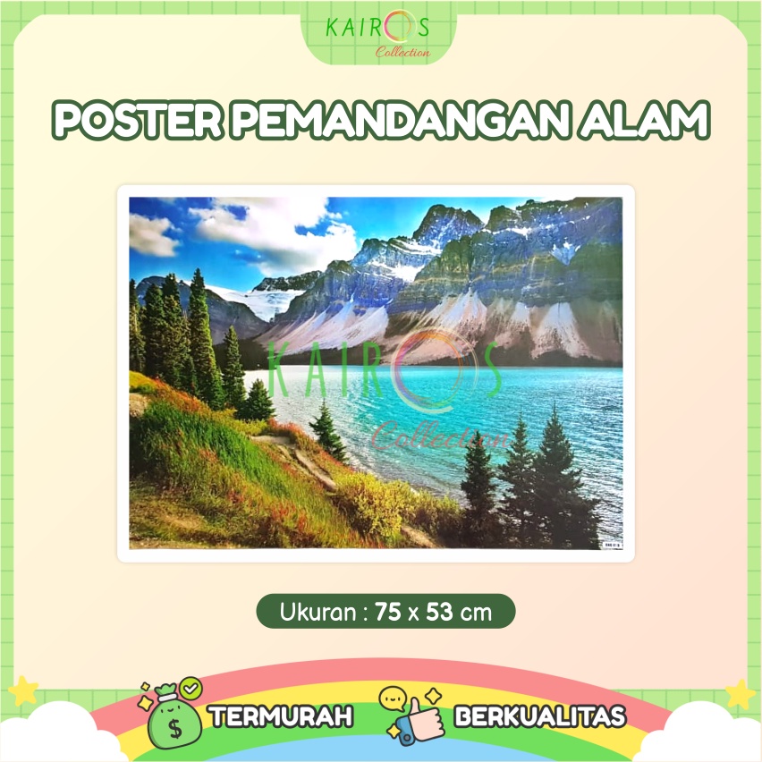 Poster Dinding Jumbo Aneka Pemandangan Lukisan Alam