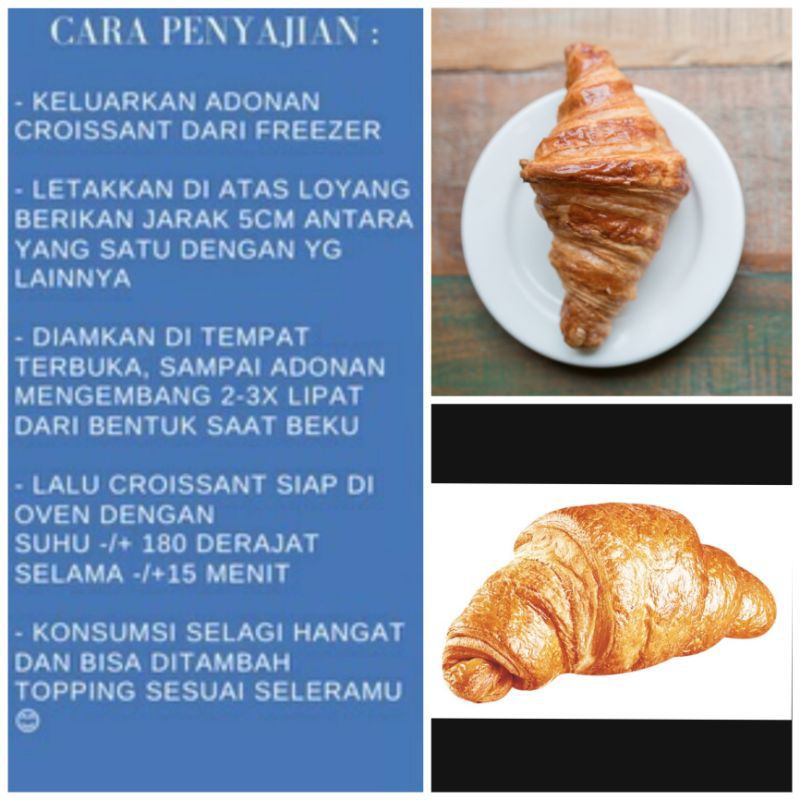 BONPATIS BONCHEF CROISSANT CROFFLE Butter Frozen 30g Halal | BONPATIS