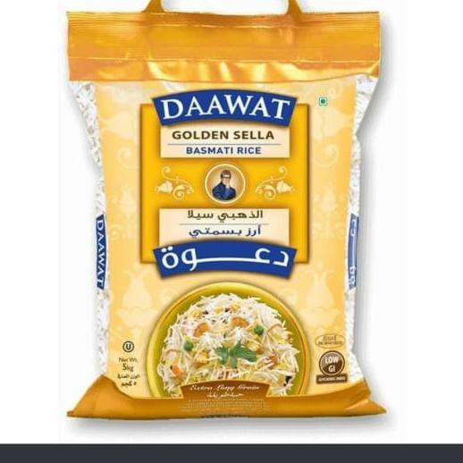 

Ready Stok DAAWAT GOLDEN SELLA BASMATI RICE INDIA 5 KG Terlaris