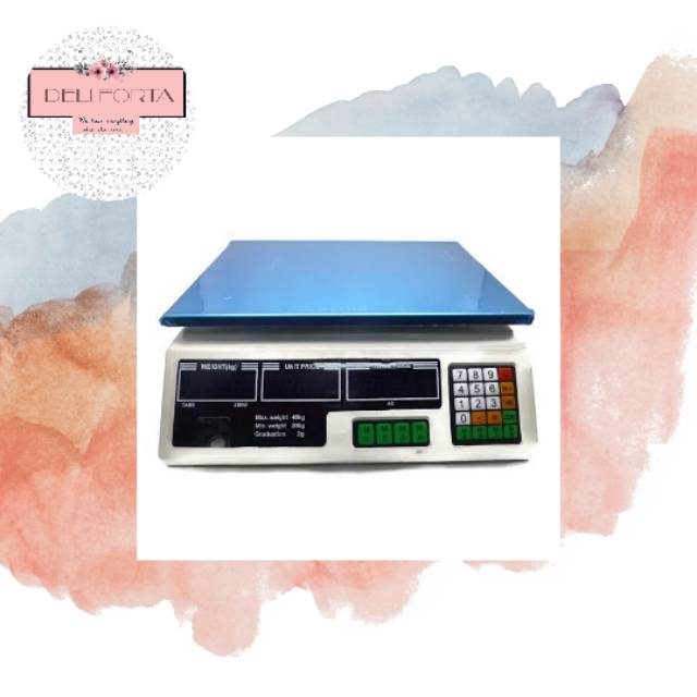 Timbangan duduk digital moritz / timbangan buah duduk digital 2 layar