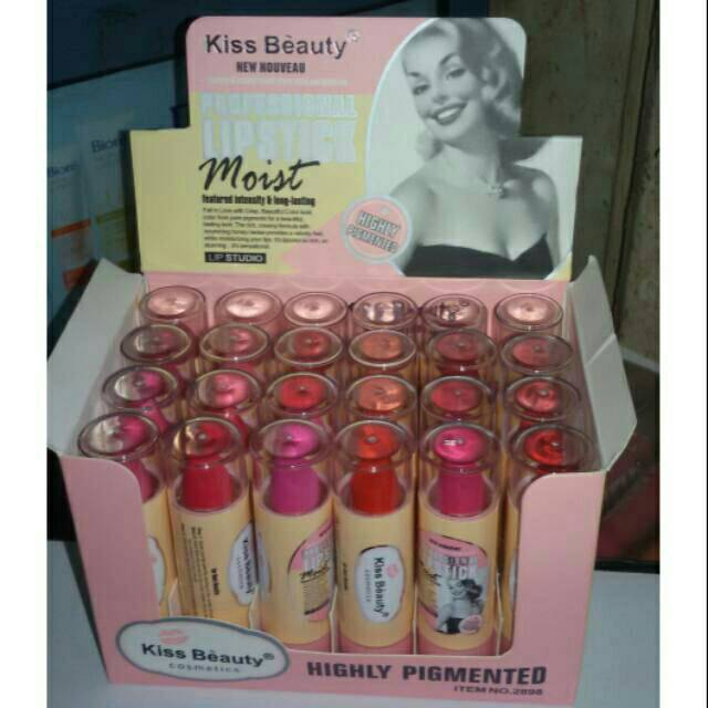 Lip Stick Moist Kiss Beauty 24 pcs