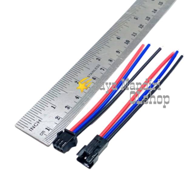 Socket Terminal Kabel Male Female SM 3 Connector + Pengait + Cable Tebal SM3
