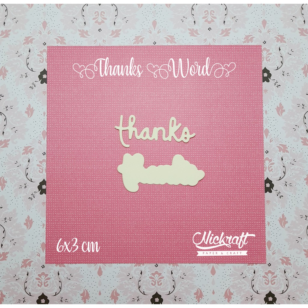 

THANKS THANK YOU WORD - HIASAN SCRAPBOOK TULISAN UCAPAN TERIMAKASIH