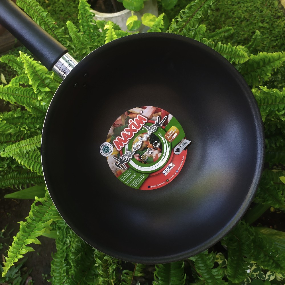 Maxim Wajan Teflon Hero Wok 26 Cm - Anti Lengket