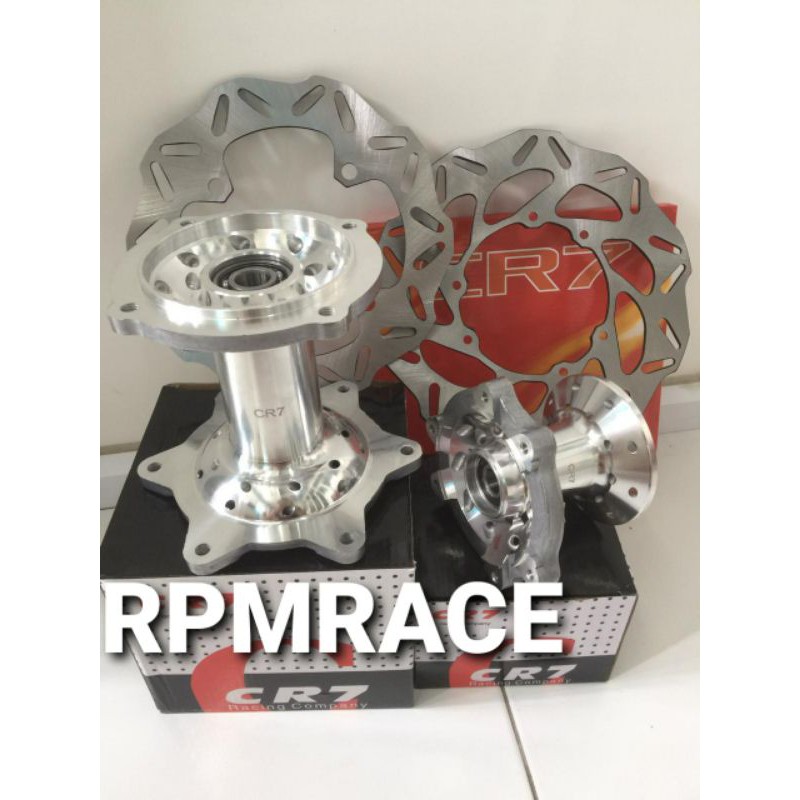 TROMOL SET DEPAN BELAKANG CRF 150/TROMOL SET CRF 36HL/TROMOL CRF PLUS PIRINGAN DEPAN BELAKANG