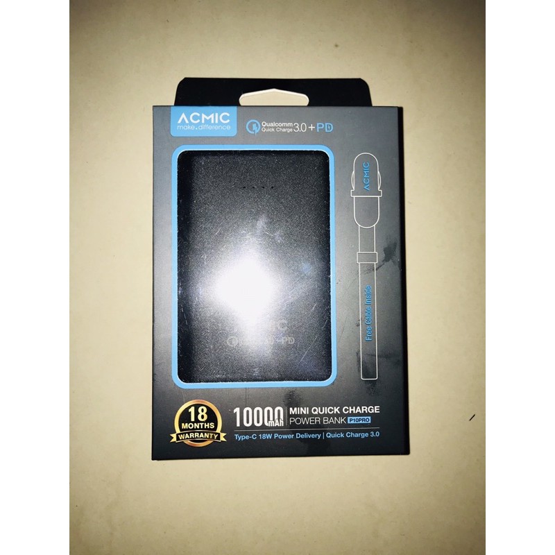 [STOK TERBATAS] ACMIC P10 PRO MINI POWER BANK 10000mAh