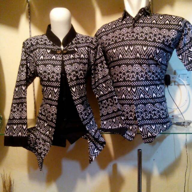 DISTRO Batik HRB026 Kenongo Kemeja Htm Pende Pekalongan Zigzag M L Xl Sogan Tulis Halus Kemeja Batik