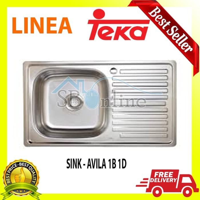 LINEA by TEKA Kitchen Sink Avila 1B 1D - Ukuran 80x50cm