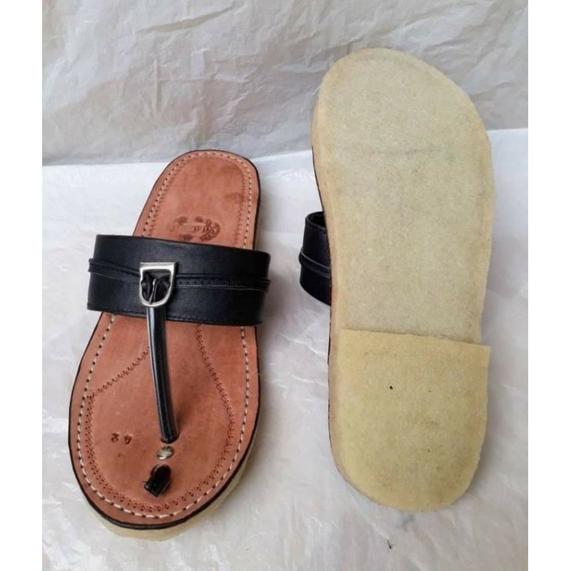 SENDAL TAROMPAH OUTSOLE ASLI KARET