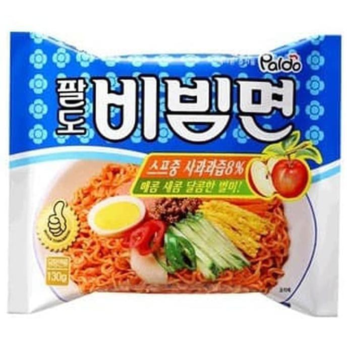

Terlaris# Paldo Bibim Myeon With Apple Juice In Soup 130Gr - Made In Korea