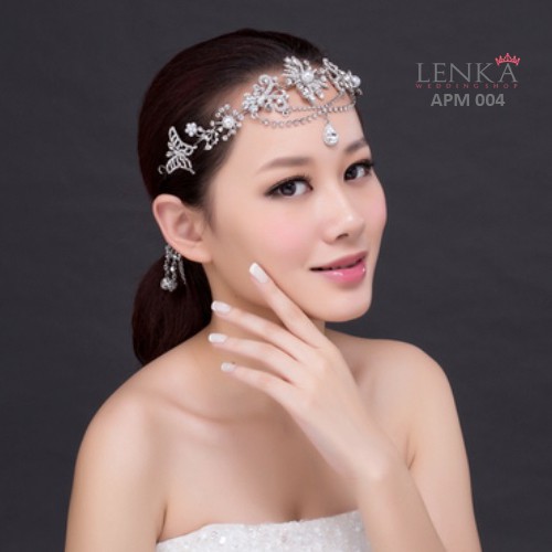 [STOK TERBATAS] TIARA RAMBUT CRYSTAL PESTA PENGANTIN WANITA MODERN APM004