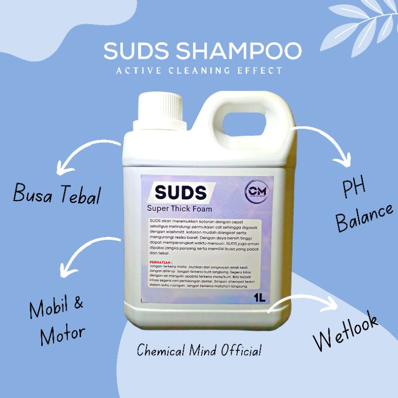 SHAMPO MOBIL MOTOR PH BALANCE SUDS 1 LITER WETLOOK HEAVY DUTY ACTIVE CONDITIONER